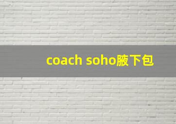 coach soho腋下包